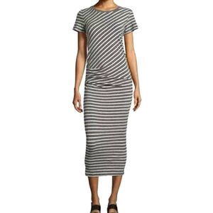 James Perse *SLEEVELESS* Tuck Maxi Dress